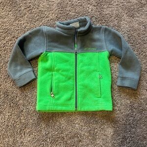 Columbia Kids' Green and Gray Fleece Jacket